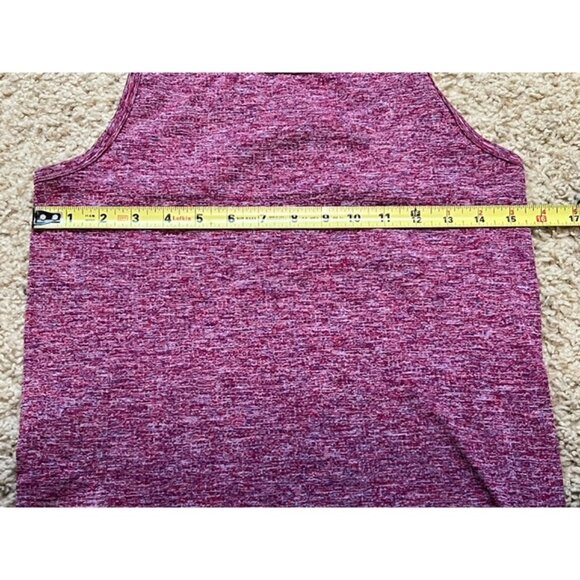 Athleta Women Spacedye Purple Pink Racerback Tank Top Size Large L EUC - Picture 4 of 5